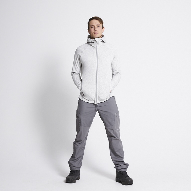 Functional hoodie "Vasared" Light greymelange